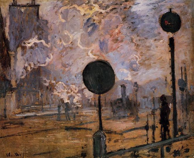 Monet's La Gare Saint-Lazare, les signaux
