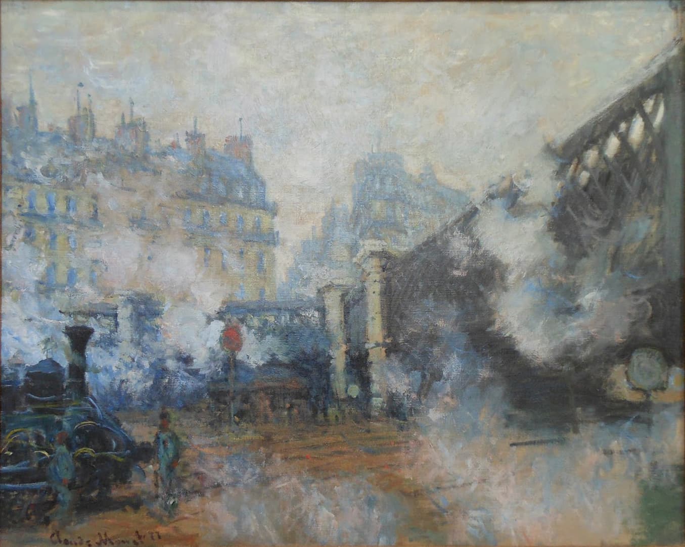 Monet's Le Pont de l'Europe, Gare Saint-Lazare