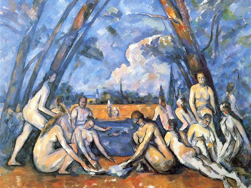 The most famous version of Cezanne's The Bathers (Les Grandes Baigneuses)