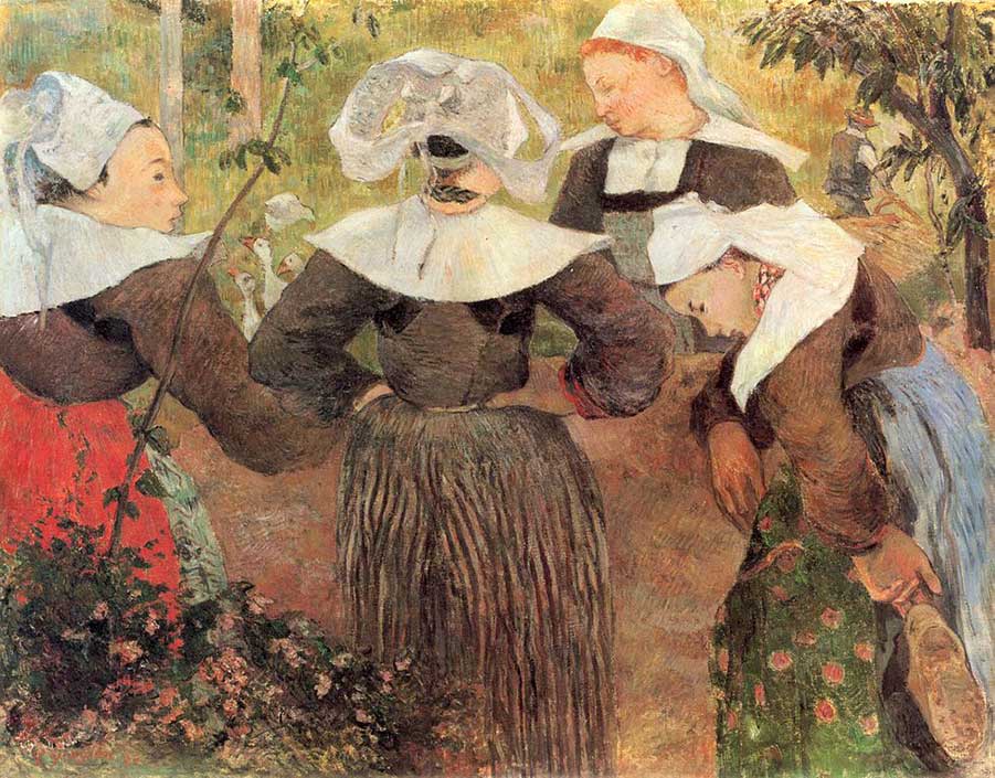Gauguin's Four Breton Girls