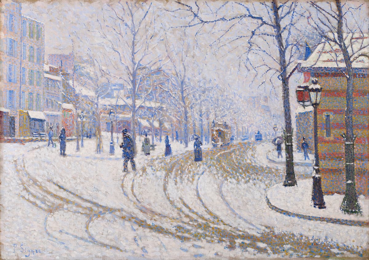 'Snow, Boulevard de Clichy ' by Signac, c. 1886
