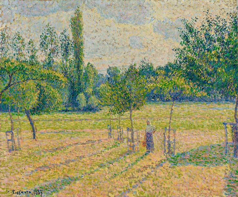 Pissarro's Late Afternoon in the Meadow (1887)