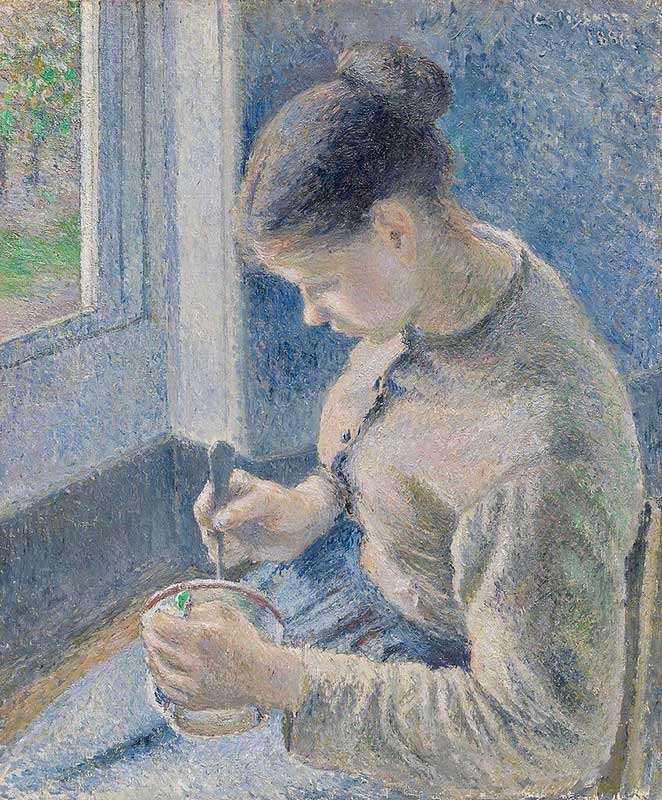 Young Peasant Having Her Coffee (1881)