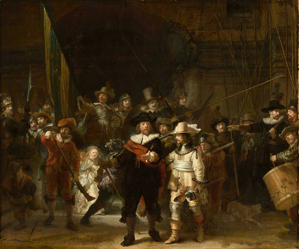 Rembrandt's The Night Watch is a classic Baroque work. 