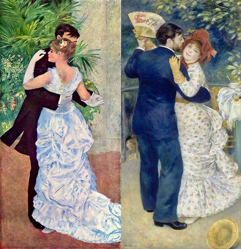 Renoir's Dances in the City and in the Countryside, both from 1883