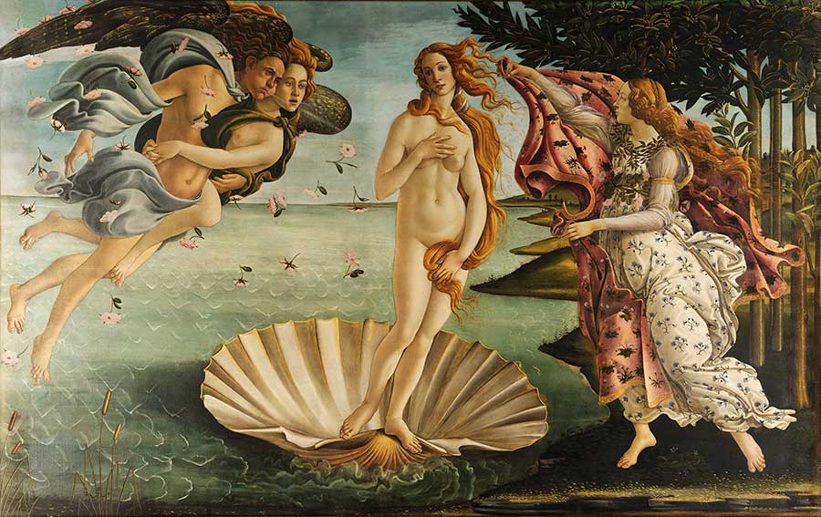 Botticelli's The Birth of Venus (1486)