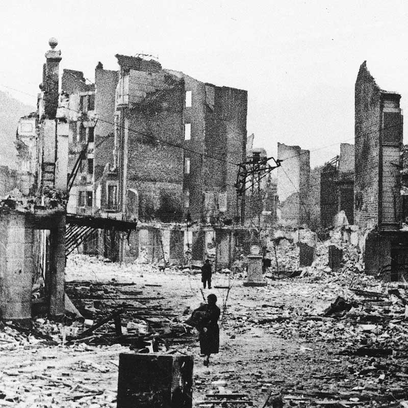 The ruins of Guernica
