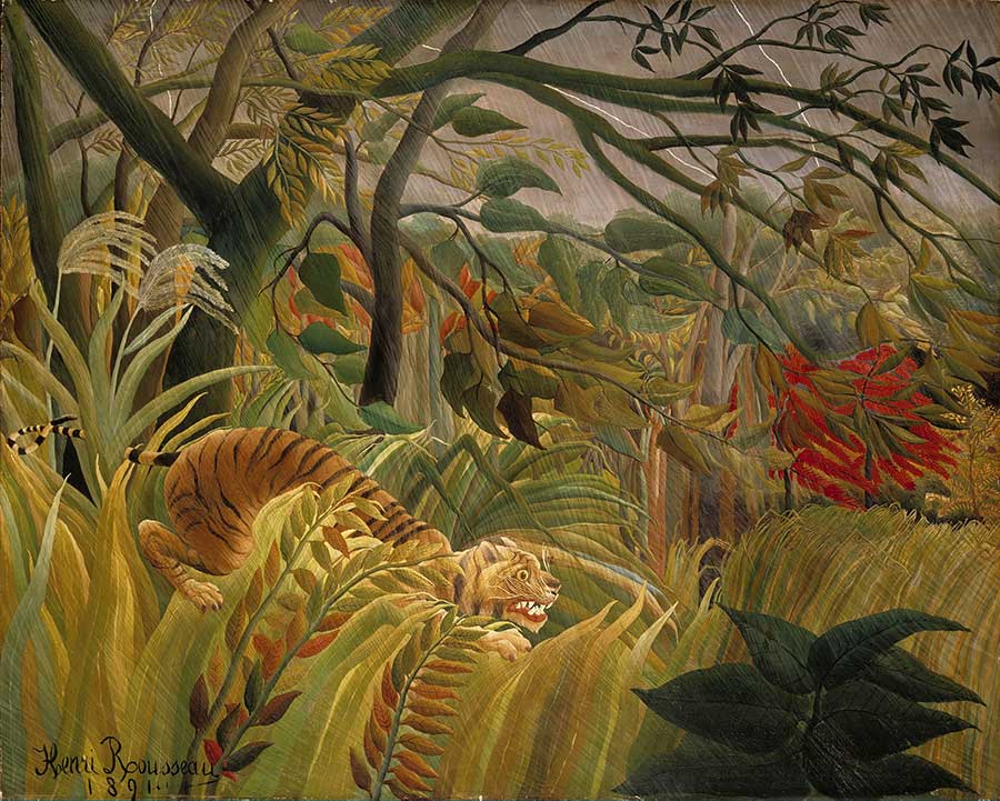 Rousseau's Tiger in a Tropical Storm