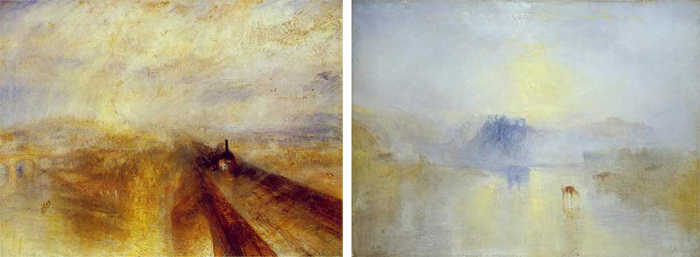 Turner's Rain, Steam and Speed and Norham Castle, Sunrise