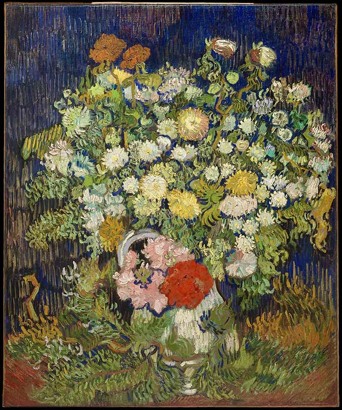 Van Gogh's Bouquet of Flowers in a Vase (1889-90)