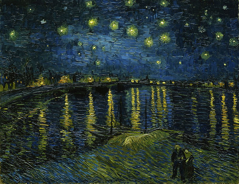 And his Starry Night Over the Rhone