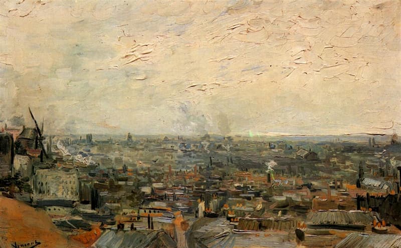 Van Gogh's View of Paris from Montmartre (1886)