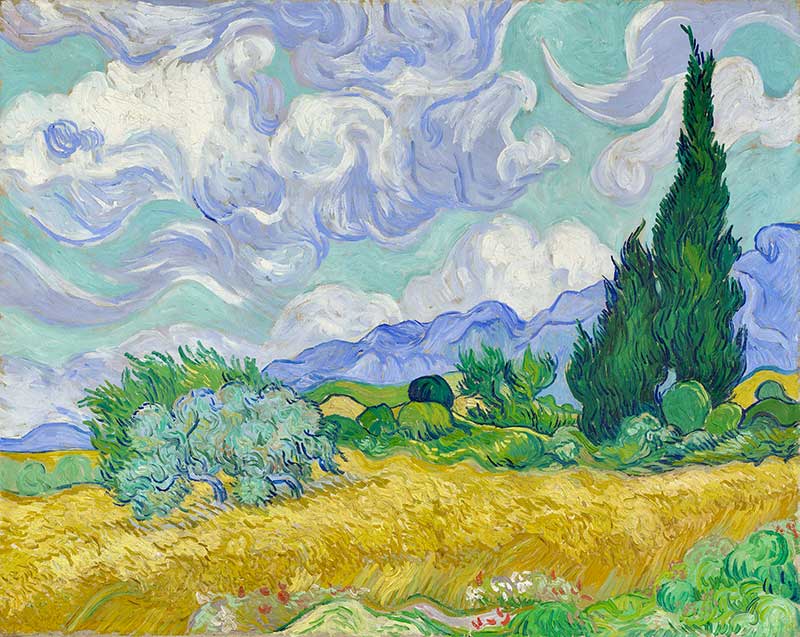 van Gogh's Wheatfield with Cypresses
