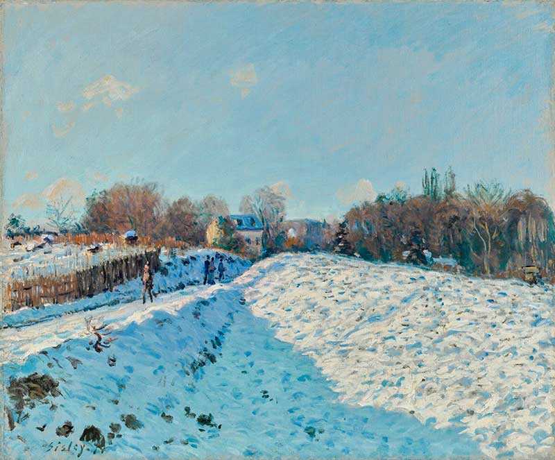 Sisley's Effet de Neige a Louveciennes, from 1874, holds the world record for the most expensive painting by this artist