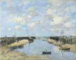 The Entrance to Trouville Harbour, 1888, Eugène Boudin