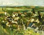 Auvers, Panoramic View by Paul Cezanne, 1873/75, Art Institute of Chicago