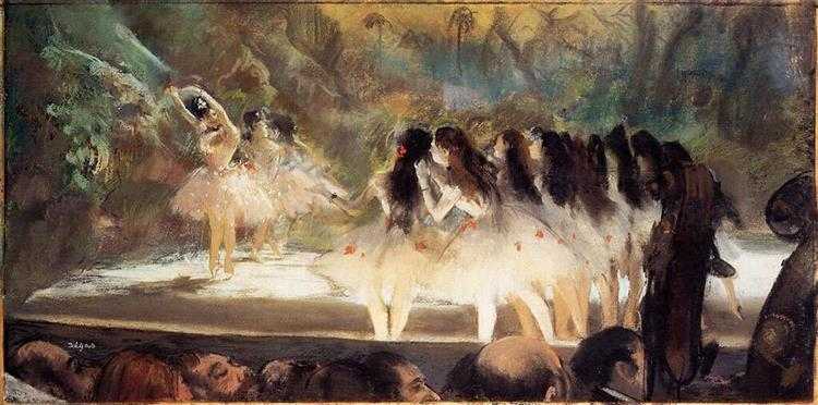 Ballet at the Paris Opéra by Edgar Degas in 1877-1878