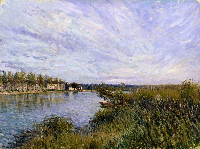 'View of Saint-Mammès', painted by Aflred Sisley, c. 1880 currently at the The Walters Art Museum