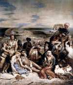 Massacre at Chios, by Eugene Delacroix in 1824, Louvre, Paris