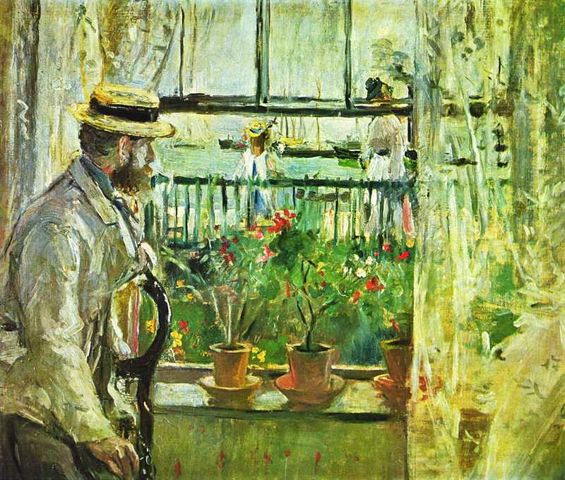 'Eugène Manet on the Isle of Wight' painted by Berthe Morisot in 1875, Musée Marmottan Monet