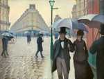 'Paris Street in Rainy Weather' by Gustave Caillebotte (1848–1894) in 1877, oil on canvas
