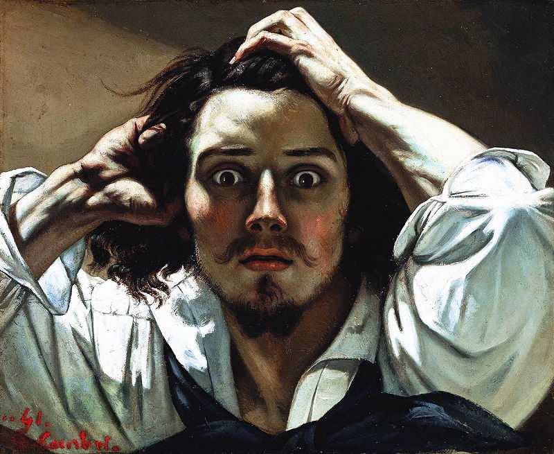 'Self-portrait (The Desperate Man)' by Gustave Courbet, c. 1843–45, Private collection