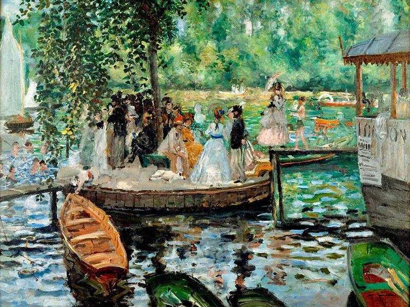 Renoir and Monet produced very similar depictions of young bathers at a fashionable spot called La Grenouillere (The Frogpond)