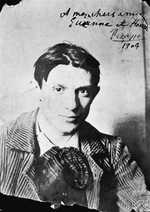 Picasso in 1904. Photograph by Ricard Canals
