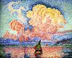 'Antibes, the Pink Cloud' by Signac in 1916, currently in private collection
