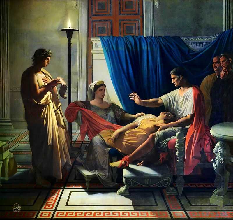 Virgil reading The Aeneid before Augustus, Octavia and Livia (1812, later reworked) by Ingres, Toulouse, Musée des Augustins