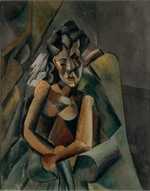 2016: One of his early cubist works Femme Assis, which was in a private collection, sells for $63.4 million at a Sotheby’s London evening sale. (© PD-US)