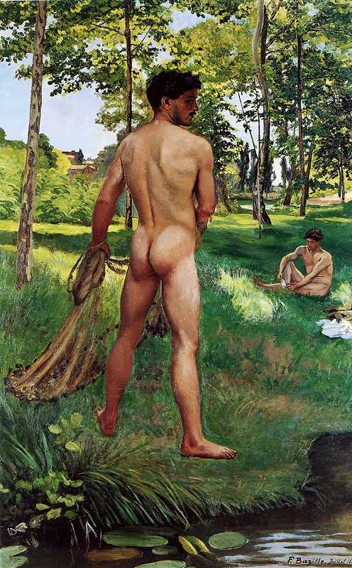 Bazille's callipygian Fisherman with a Net