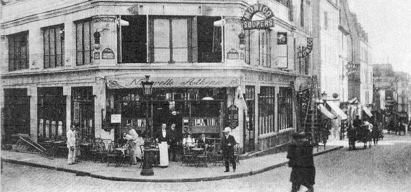 The Cafe Nouvelle Athens in Paris, pictured in c. 1890