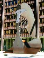 The Chicago Picasso, a 50-foot high public Cubist sculpture. Donated by Picasso to the people of Chicago