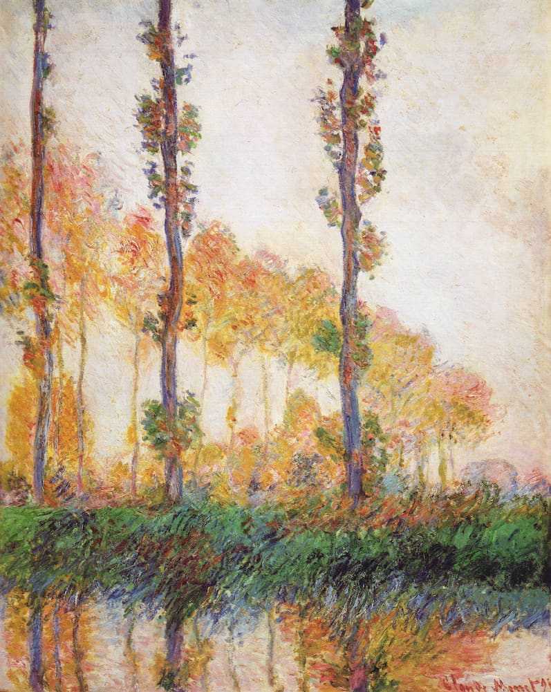 Poplar (Autumn) II by Monet in 1891