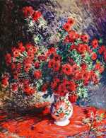 Claude Monet's Red Chrysanthamums, from 1880