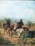 Le Bosc, artillery battery by Henri de Toulouse-Lautrec in 1879