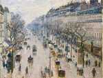 Pissarro's Boulevarde Montmatre: Spring Morning sold for £19.9 million in London in 2014. It is the first Pissarro on our list.
