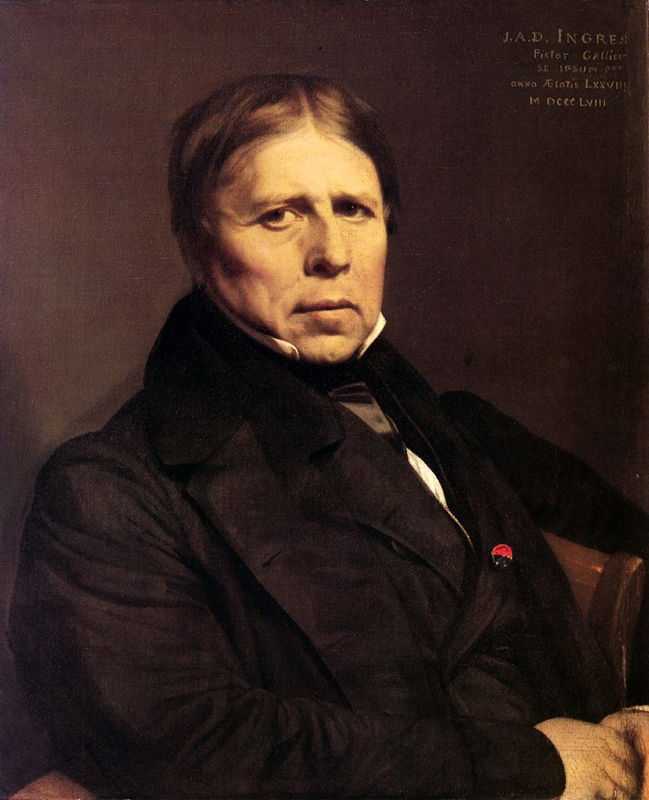 Self-portrait, 1858 by Jean-Auguste-Dominique Ingres, Uffizi Gallery, Florence