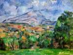 From the series of 'Mont Saint-Victoire' by Paul Cezanne showing his turn to nature painting