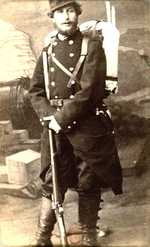 A photo of Frédéric Bazille at the 3rd Zouaves light infantry regiment