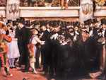 Edouard Manet's Masked Ball at the Opera, rejected by 1874 Salon.  