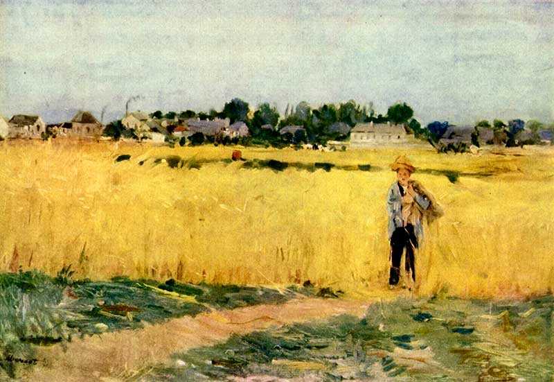 Berthe Morisot's In the Wheatfield (1875)
