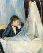 'The Cradle', exhibited at the first impressionist show in 1874, is Morisot's most famous work. 