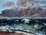 'The Wave (La Vague)' by Gustave Courbet, 1869, Musée des beaux-arts de Lyon