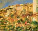 Renoir travelled to warmer climbs to ease his arthritis and acquired a house in Cagnes, pictured.