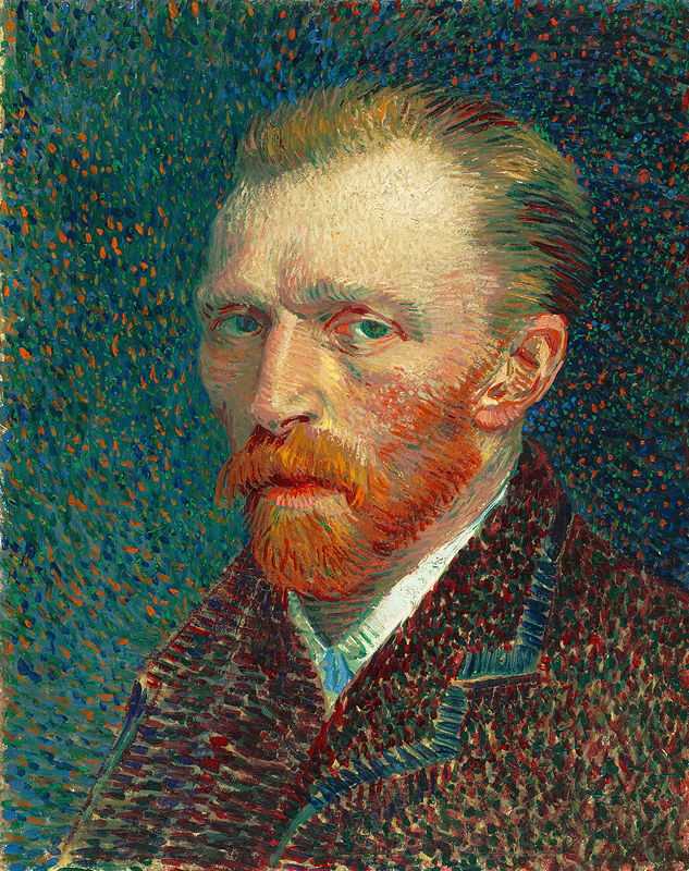 Self-Portrait by Vincent Van Gogh, 1887, Art Institute of Chicago