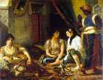 Women of Algiers in their Apartment, by Eugene Delacroix in 1834, Louvre