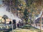Avenue of Poplars near Moret-sur-Loing by Alfred Sisley, 1890, rediscovered and now at the Musée d'Orsay in Paris