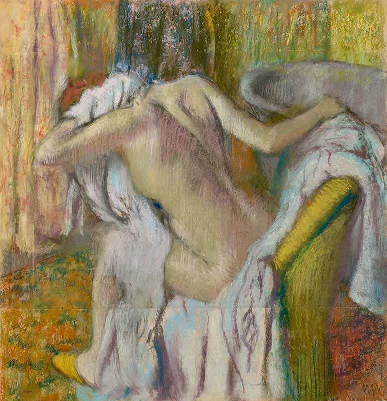 After the Bath, Woman Drying Herself is a pastel drawing by Edgar Degas, made between 1890 and 1895. Since 1959, it has been in the collection of the National Gallery, London